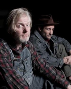 Jim Hopkins and Jeremy Dubin in "Of Mice and Men"