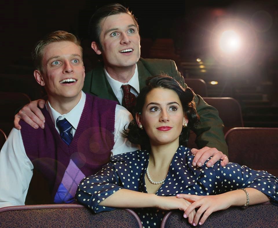 Cody Oppel, Sophia DeWald and Andy Burns in NKU's upcoming 