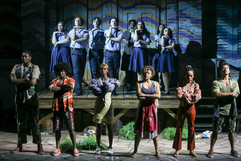 Cast of  CCM's Once on this Island. 
