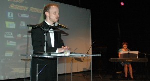 Josh Steele and Sherry McCamley hosting the 2013 LCT Awards
