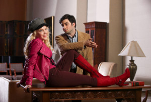 Lawson Young and Chris Collins-Pisano in "Legally Blonde"