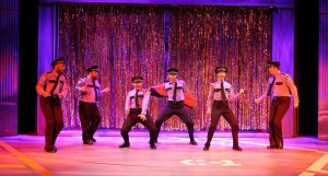 Richard E. Waits, Matt Welsh, Josh Kenney, Christopher DeProphetis, Matt Kopec and Jamie Cordes in "The Full Monty"