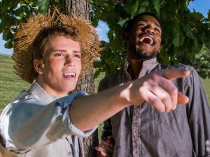 Karl Amundson and Phillip Johnson in "Big River"