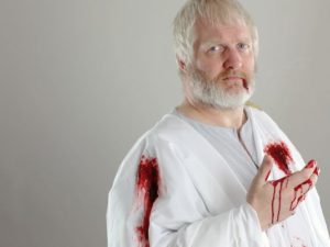 Jim Hopkins as Caesar in CSC's "Julius Caesar"