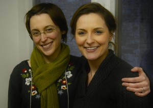 Sara Clark (Saint Joan) with director Lindsey Augusta Mercer (director)