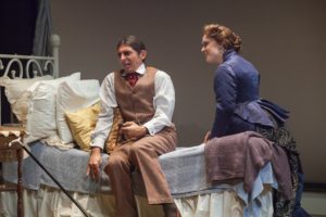 Giles Davies and Kelly Mengelkoch in "The Elephant Man"