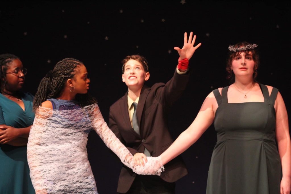 Actors in "A Dream Play" at CCM.