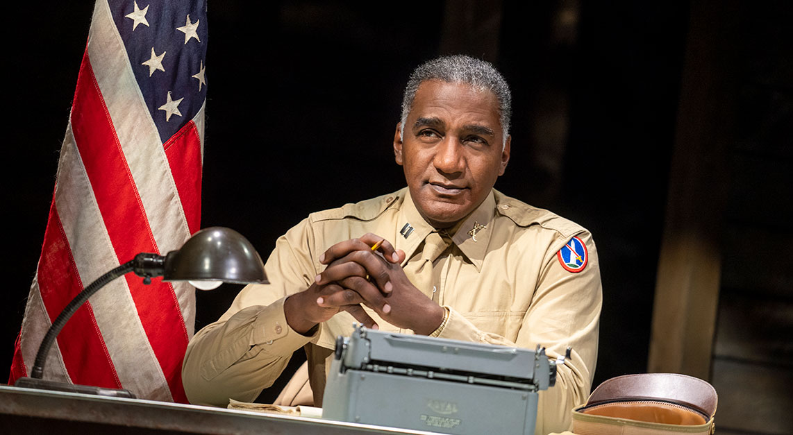 Norm Lewis as Captain Richard Davenport in the National Tour of "A Soldiers Play"
