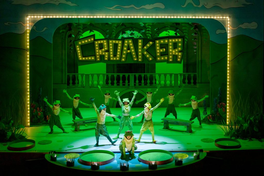 Cast of TCT's "Princess and Frog." Child actors as Frogs pictured.