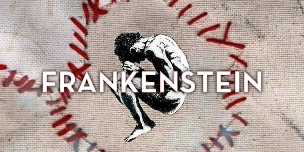 "Frankenstein" poster image, man in fetal position