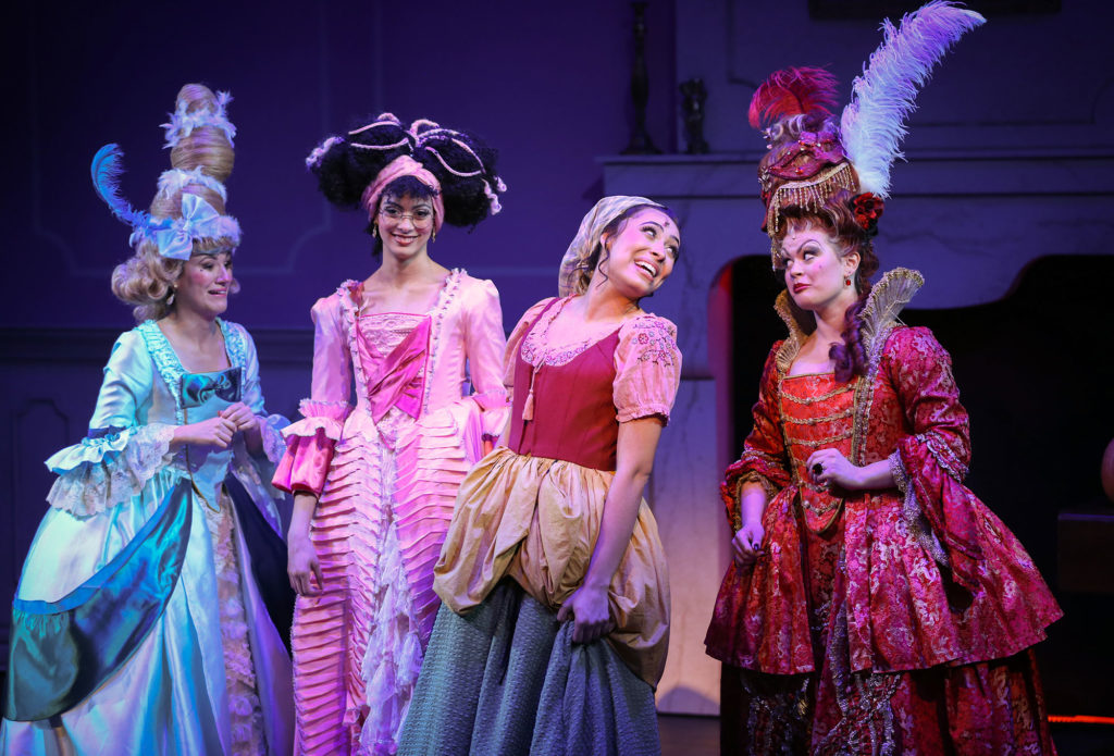 Cinderella and stepfamily at CCM's Cinderella.