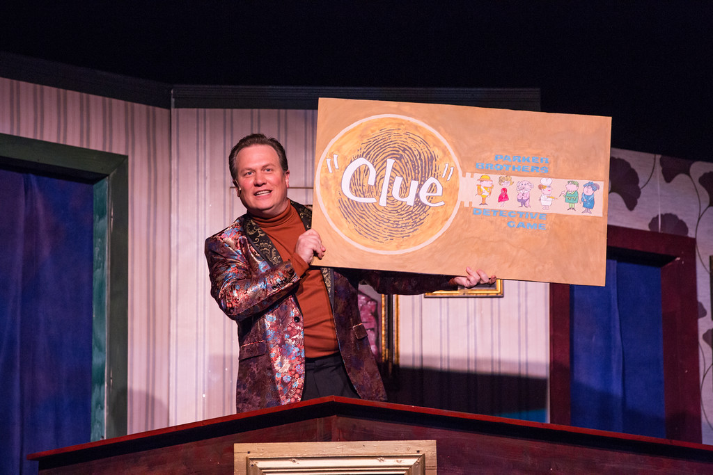 The Cast of "Clue: The Musical" ant Warsaw Federal Incline Theatre. 