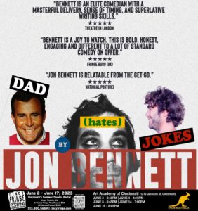 Jon Bennett: Dad (Hates) Jokes Poster for Cincinnati Fringe Festival 2023