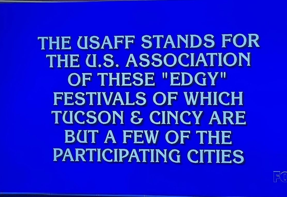 Cincy Fringe Festival was a Jeopardy Answer in 2022