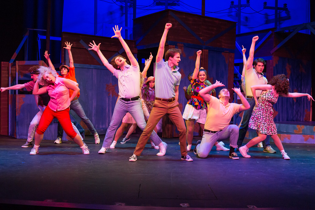 Cast of "Footloose" at Incline Theatre.