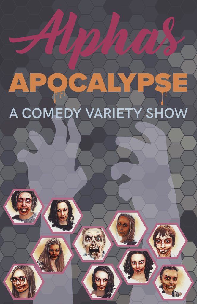 Alphas: Apocalypse poster for Cincinnati Fringe Festival 2023