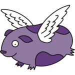 Cincy Fringe Guinea Pig Purple