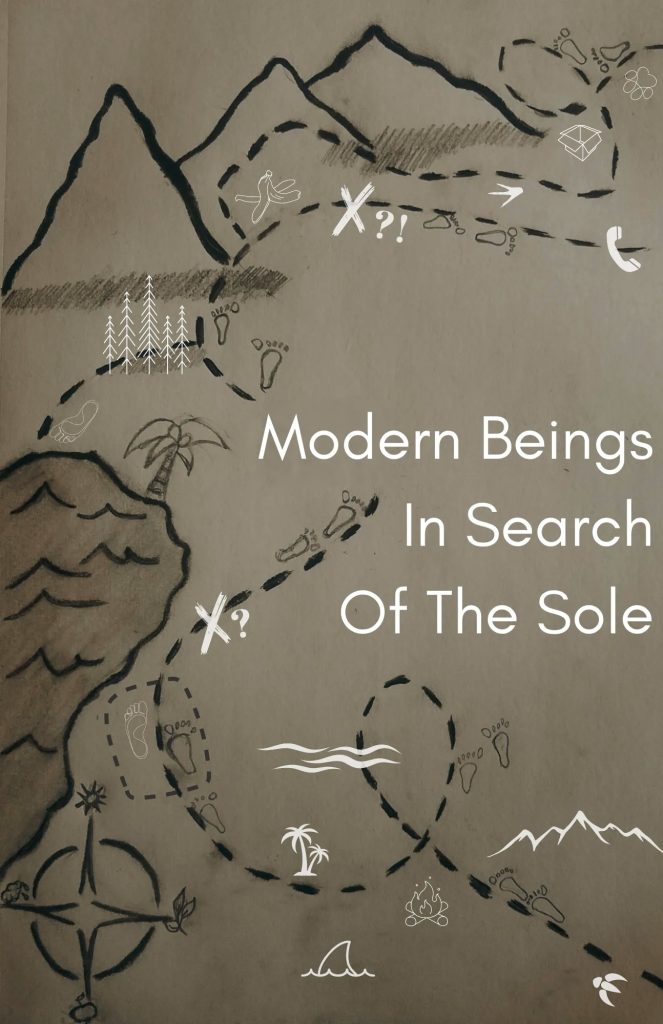 Modern Beings in Search of the Sole poster for Cincinnati Fringe Festival 2023