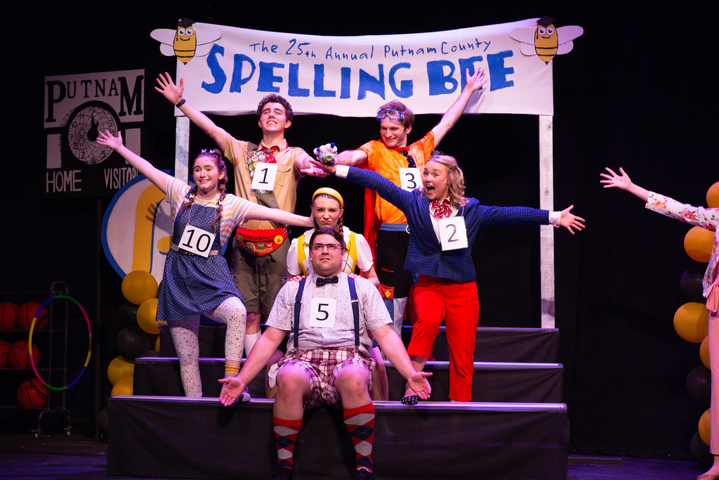 Cast of "Spelling Bee."