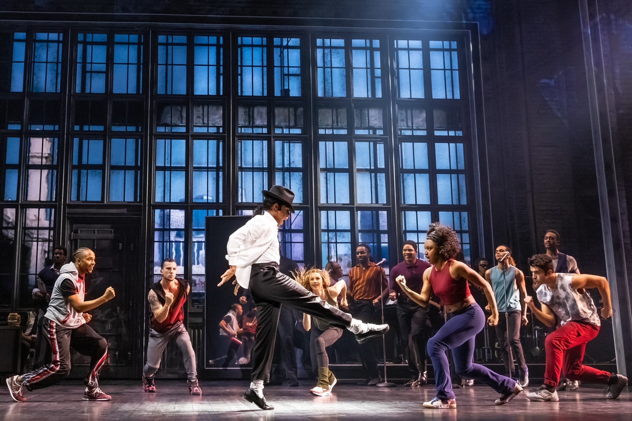 Roman Banks as Michael Jackson in MJ The Musical.