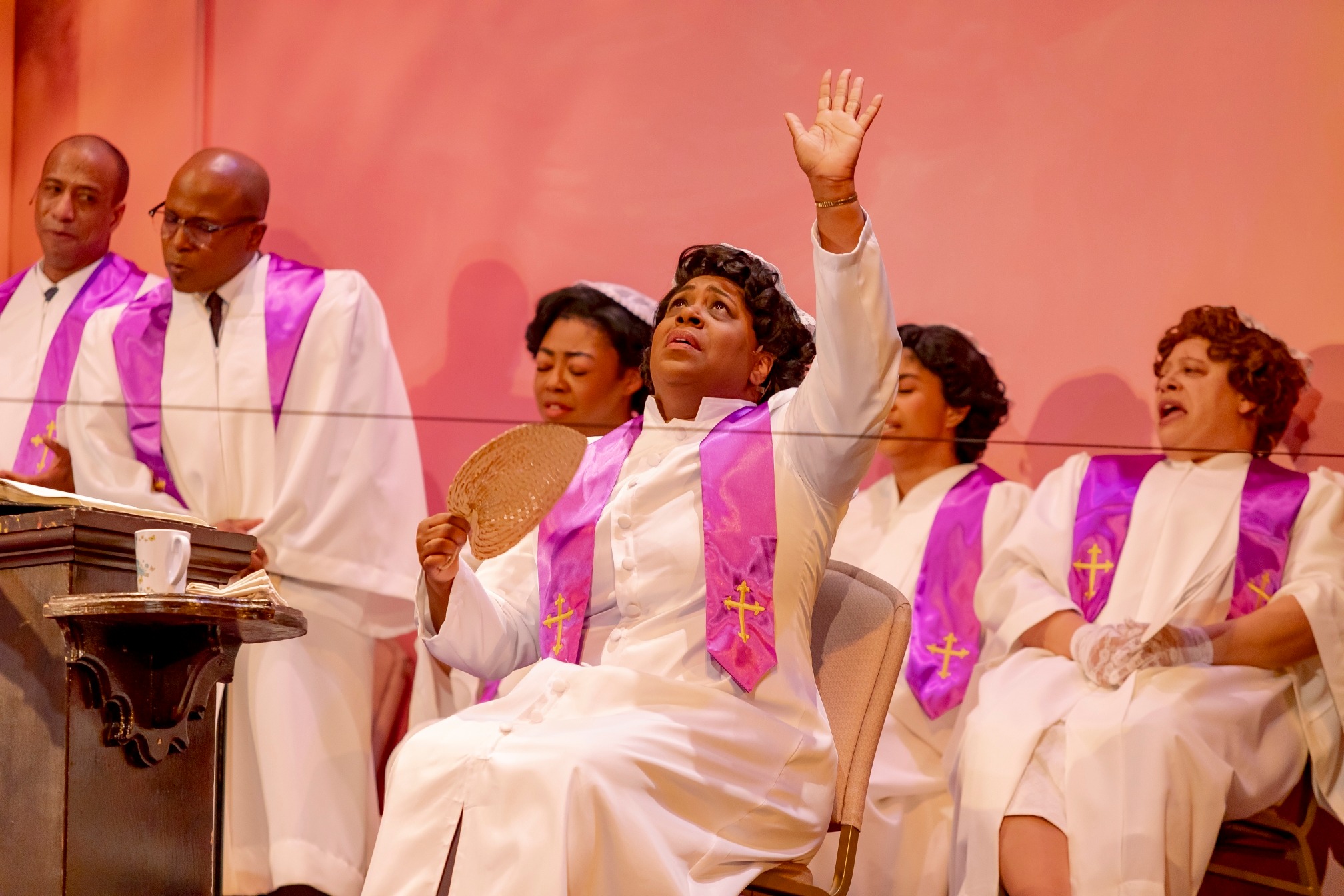 The cast of James Baldwin's "The Amen Corner".