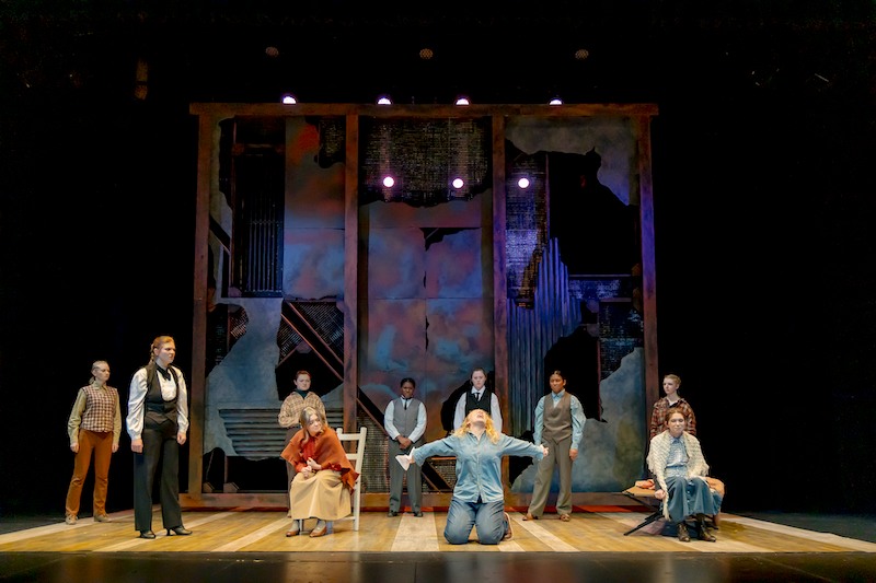 The crucible cast and set